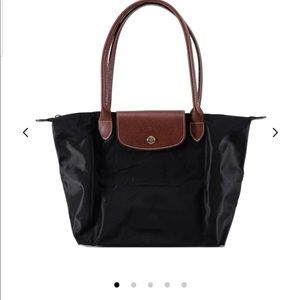 longchamp tote bolsa black